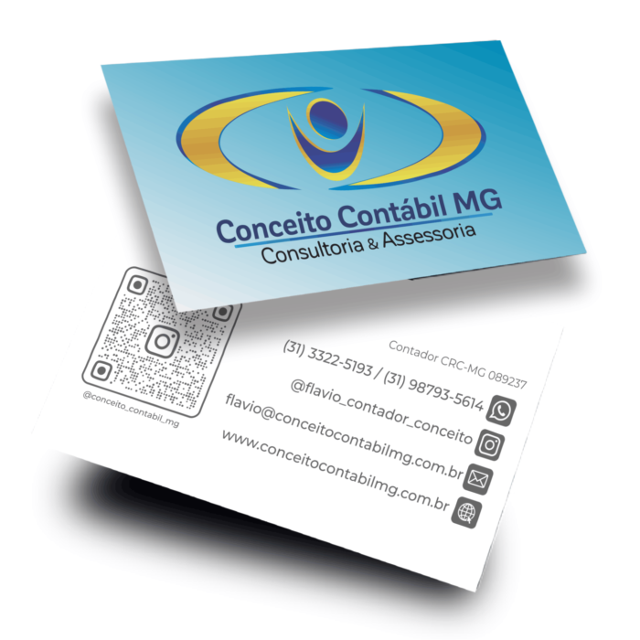 1.000UND - CARTÕES DE VISITA 4x1 COUCHÊ 250G VERNIZ UV TOTAL FRENTE - Imagem 1