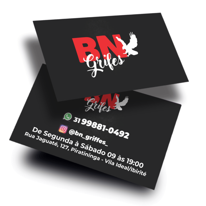 2.000UND - CARTÕES DE VISITA 4x4 COUCHÊ 250G VERNIZ UV TOTAL FRENTE - Imagem 1